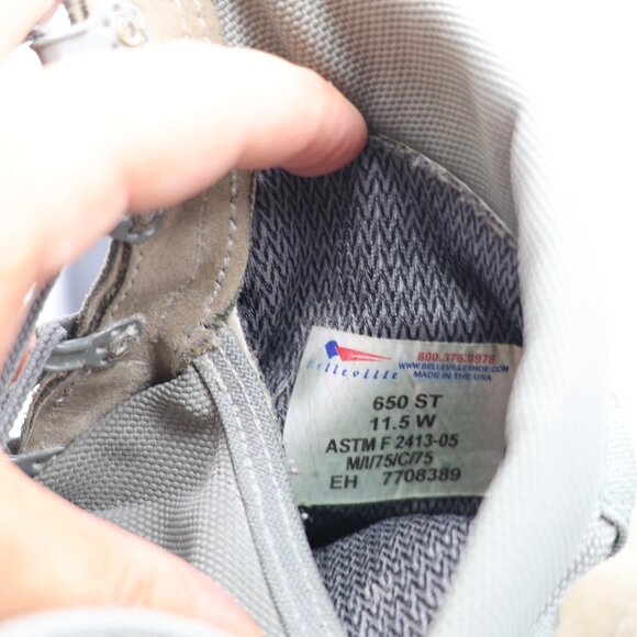 Belleville 650ST USAF Cold Weather Men's Size 11.5 W GoreTex Steel Toe Boots - Picture 3 of 11